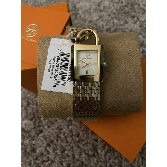 Tory Burch Bracelet Goldstone Watch NIB - Picture 2 of 10
